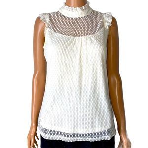 HeartSoul White Sleeveless Blouse